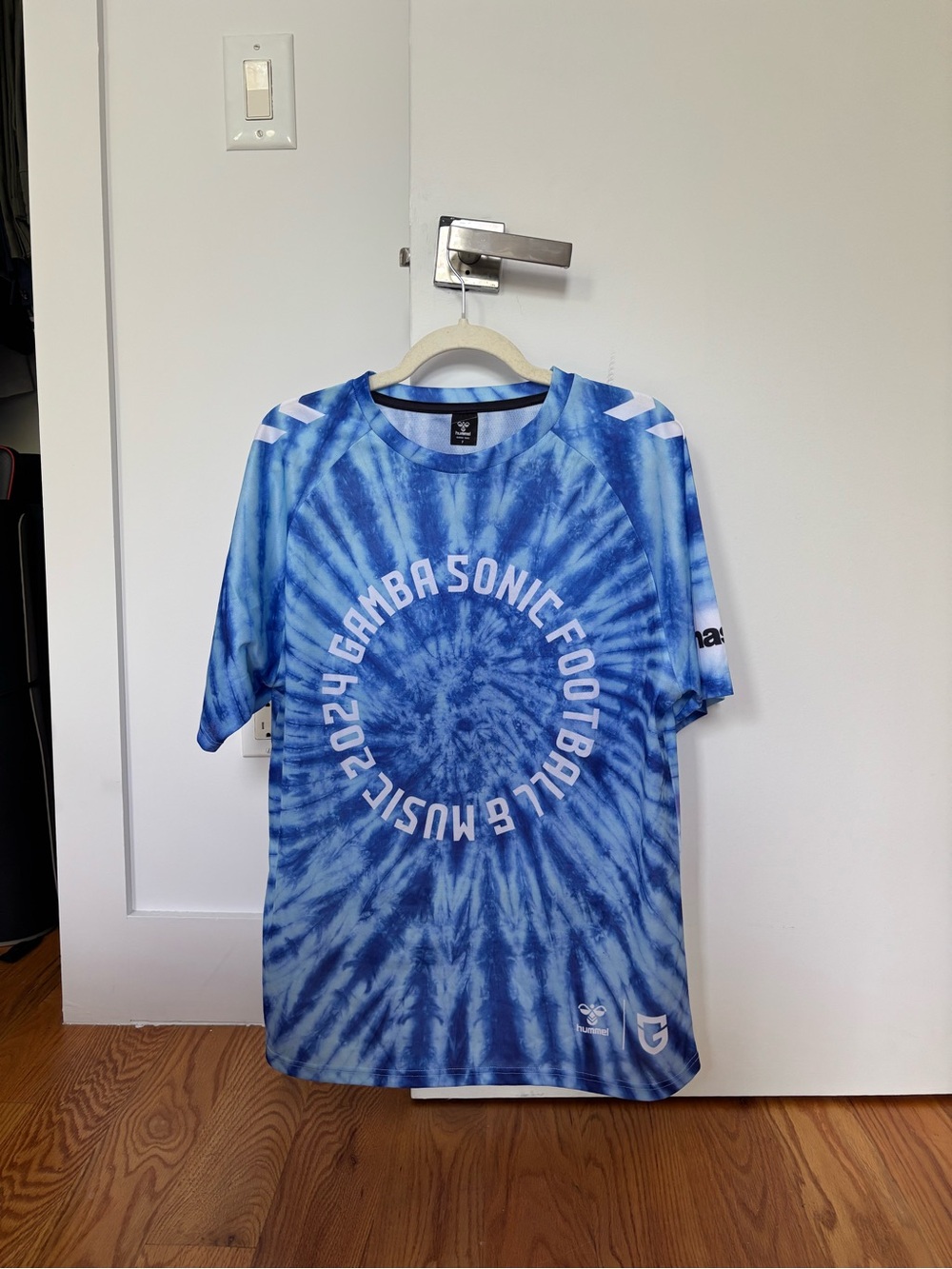 Hummel Blue Tie-Dye Gamba Sonic Football Tee